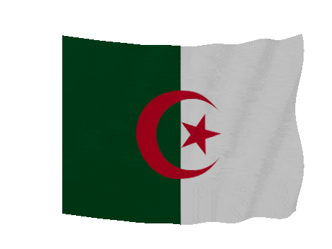 Algeria Soft Sag animated flag GIF
