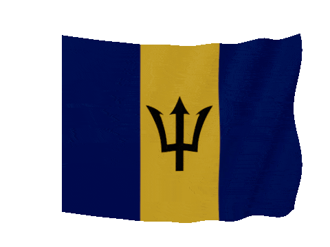 Barbados Soft Sag animated flag GIF
