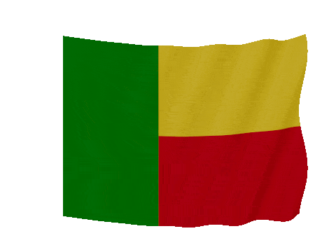 Benin Soft Sag animated flag GIF