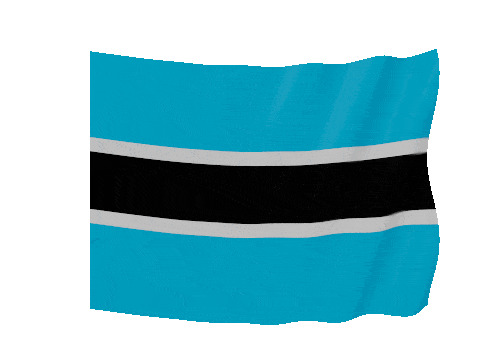 Botswana Soft Sag animated flag GIF