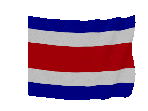 Costa Rica Soft Sag animated flag GIF