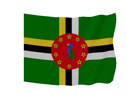 Dominica Soft Sag animated flag GIF