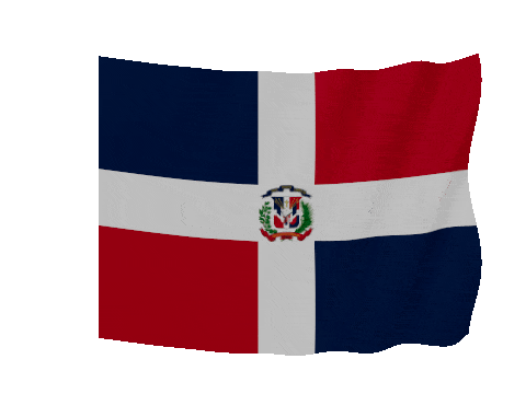 Dominican Republic Soft Sag animated flag GIF