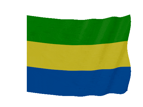 Gabon Soft Sag animated flag GIF