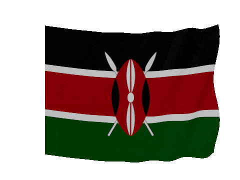 Kenya Soft Sag animated flag GIF
