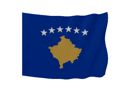 Kosovo Soft Sag animated flag GIF