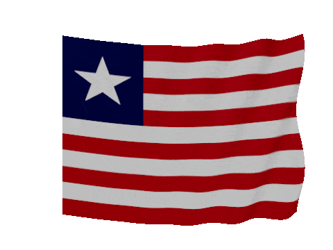 Liberia Soft Sag animated flag GIF