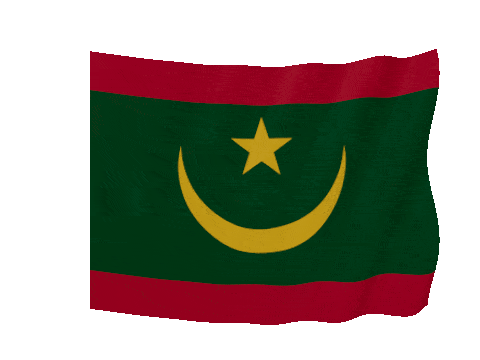 Mauritania Soft Sag animated flag GIF