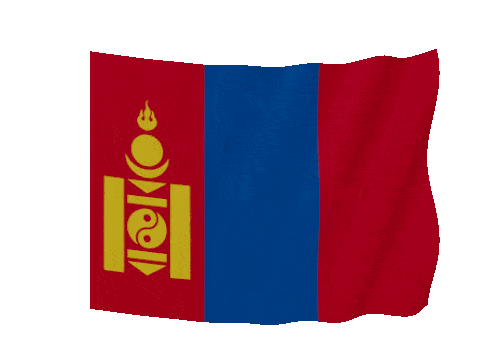 Mongolia Soft Sag animated flag GIF