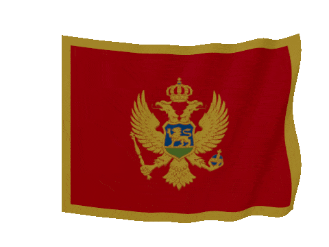 Montenegro Soft Sag animated flag GIF