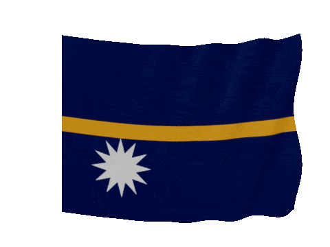 Nauru Soft Sag animated flag GIF