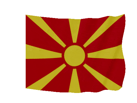 North Macedonia Soft Sag animated flag GIF