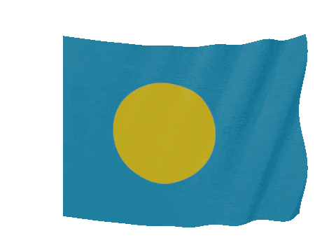 Palau Soft Sag animated flag GIF