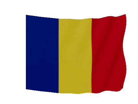 Romania Soft Sag animated flag GIF