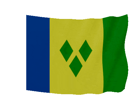 Saint Vincent And The Grenadines Soft Sag animated flag GIF