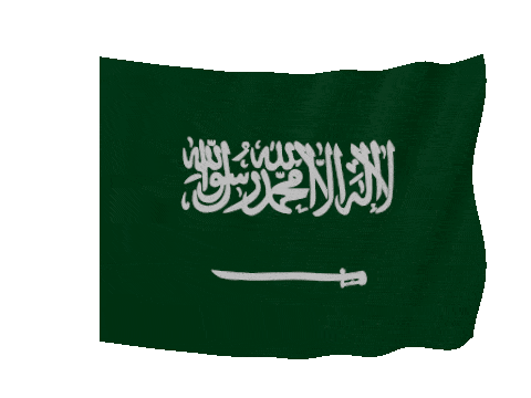 Saudi Arabia Soft Sag animated flag GIF