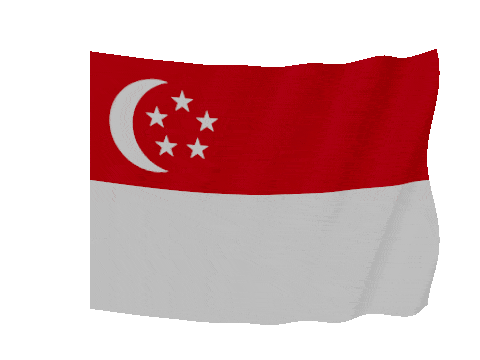 Singapore Soft Sag animated flag GIF