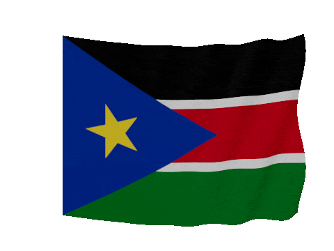 South Sudan Soft Sag animated flag GIF