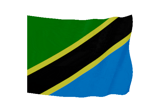 Tanzania Soft Sag animated flag GIF