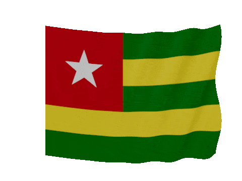 Togo Soft Sag animated flag GIF