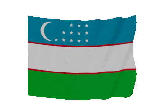 Uzbekistan Soft Sag animated flag GIF