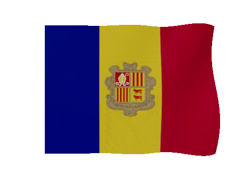 Andorra animated waving flag GIF