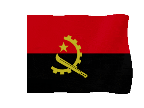 Angola animated waving flag GIF