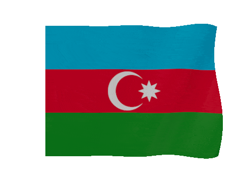 Azerbaijan animated waving flag GIF