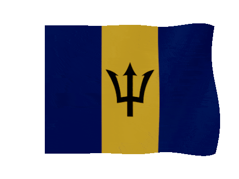 Barbados animated waving flag GIF