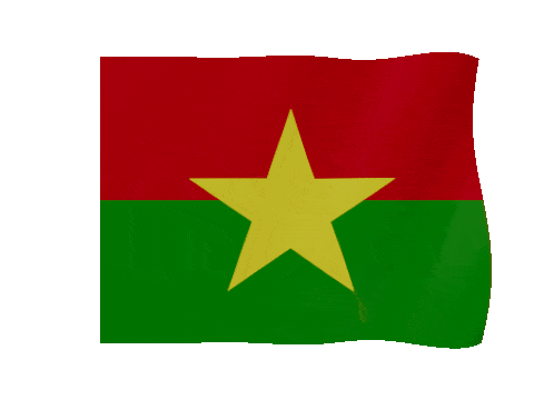 Burkina Faso animated waving flag GIF