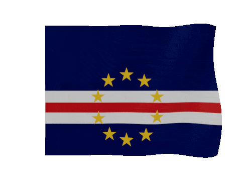 Cape Verde animated waving flag GIF