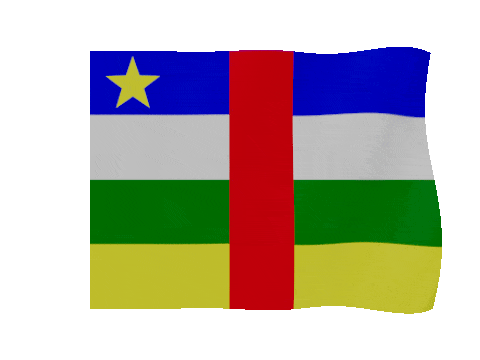 Central African Republic animated waving flag GIF
