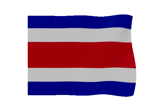 Costa Rica animated waving flag GIF