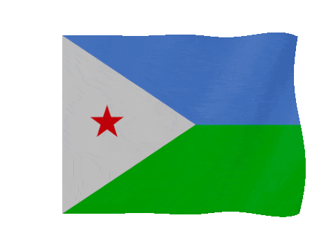 Djibouti animated waving flag GIF