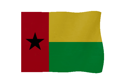 Guinea Bissau animated waving flag GIF