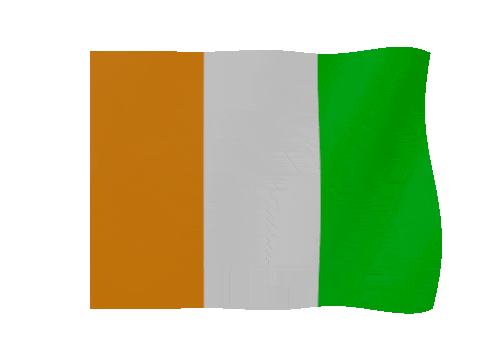 Ivory Coast animated waving flag GIF