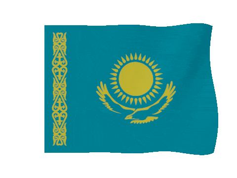 Kazakhstan animated waving flag GIF