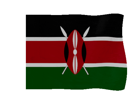 Kenya animated waving flag GIF