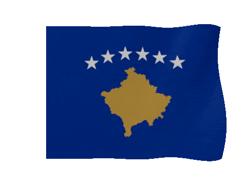 Kosovo animated waving flag GIF