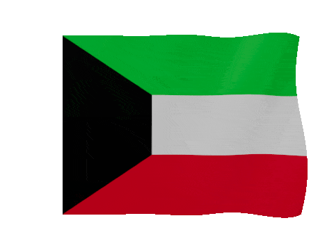 Kuwait animated waving flag GIF
