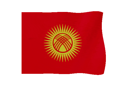 Kyrgyzstan animated waving flag GIF