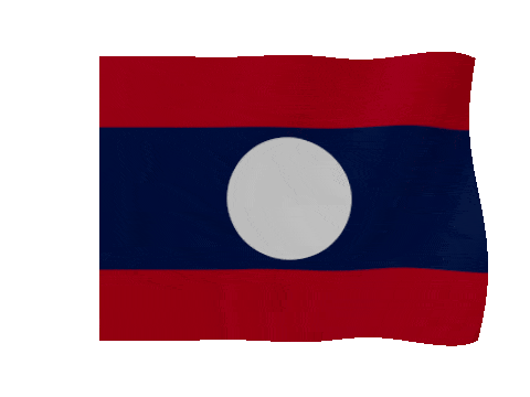 Laos animated waving flag GIF