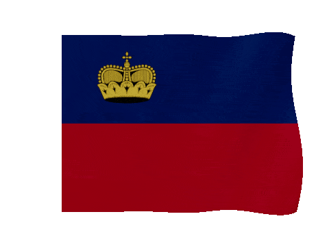 Liechtenstein animated waving flag GIF