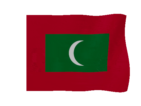Maldives animated waving flag GIF