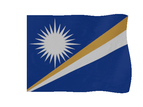Marshall Islands animated waving flag GIF