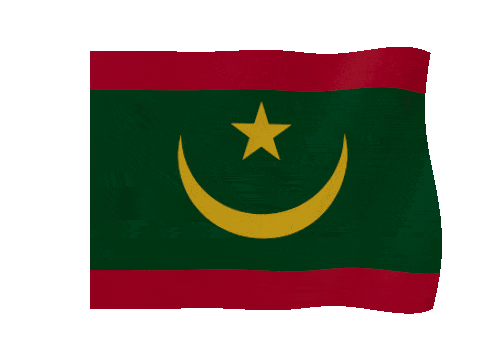 Mauritania animated waving flag GIF