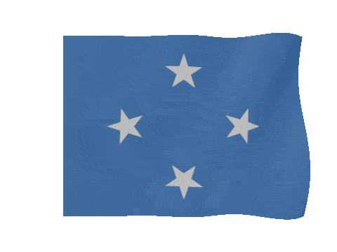 Micronesia animated waving flag GIF