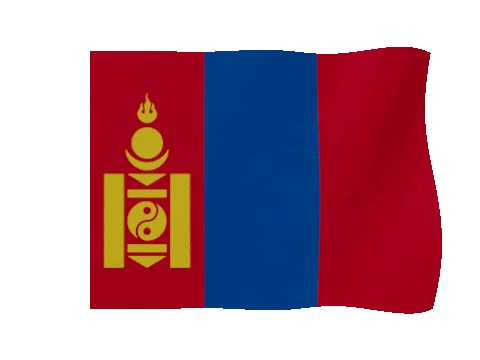 Mongolia animated waving flag GIF