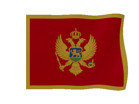 Montenegro animated waving flag GIF