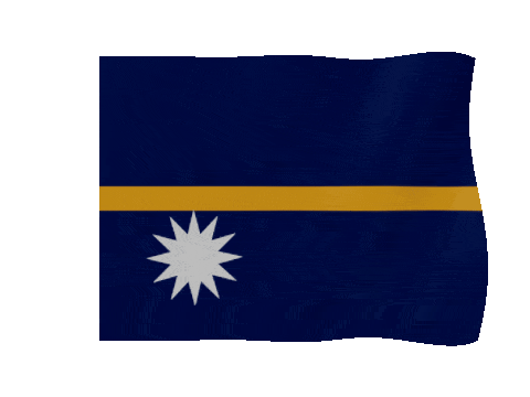 Nauru animated waving flag GIF
